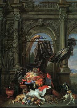 伊拉玆馬斯 奎林 Still Life in an Architectural Setting 伊拉玆馬斯 奎林 Still Life in an Architectural Setting